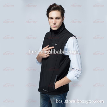 rechargeable battery heated vest for men